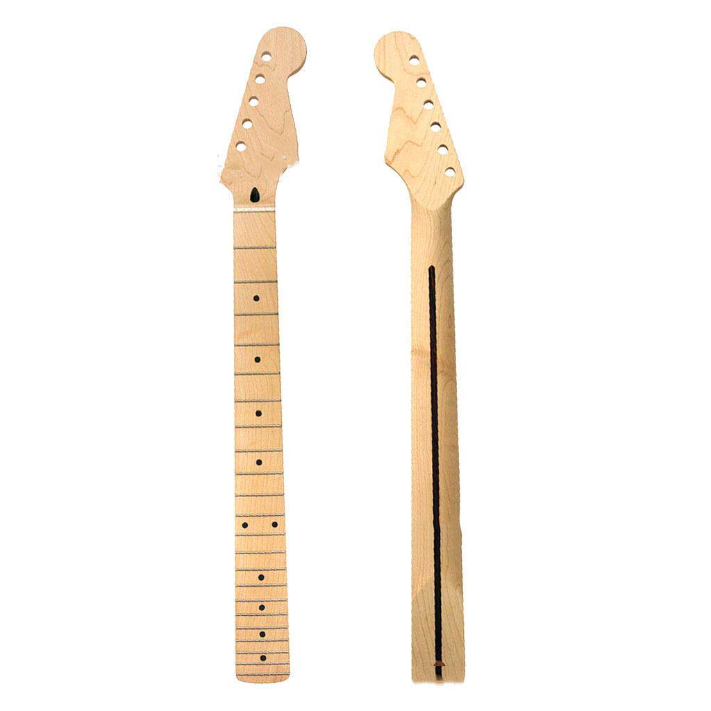 电吉他琴颈 22品 枫木指板 颈柄头 for Fender ST Strat 带背中线