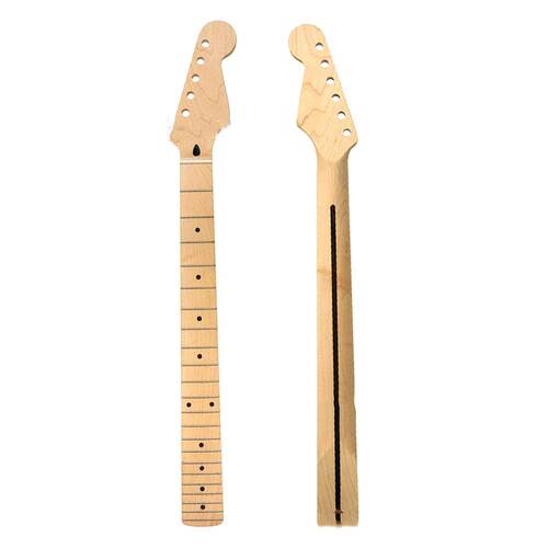 电吉他琴颈 22品 枫木指板 颈柄头 for Fender ST Strat 带背中线
