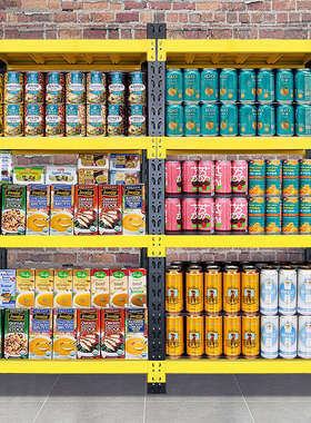 货架黄货200cm物物黑/置高仓库【 架厨房】仓储储180150/架架家用