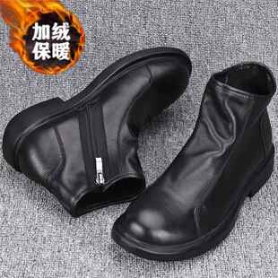 贸真皮男鞋秋冬头层牛皮马软皮丁外靴男切西拉炼短靴高帮休闲