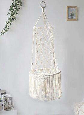 Handwoven Pet Hammock Basket - Minimalist Wall-Mounted Cat