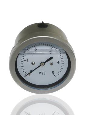 供全钢耐震压力表全钢充油膜盒微压力表30KPA YEBN65Z 5PSI G1/4