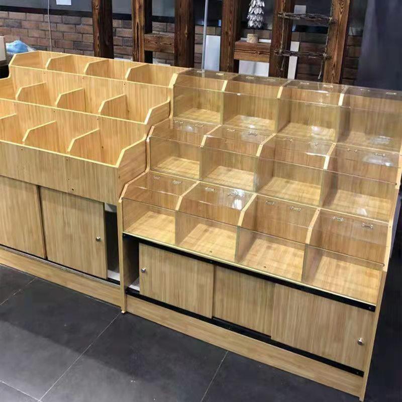 超市散称零食货架炒货店干果货架散装货架展示柜五谷杂粮散装柜