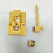 CNC加工紫铜加工镀金配件加工 镀银零件铜镀银焊接夹具