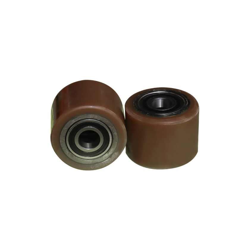 重型脚轮静音万向轮手推车带轮带刹车定向轮子工业聚氨酯包胶轮