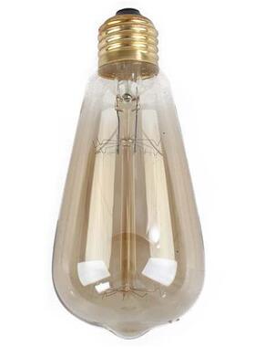 ST64吊钟泡奶嘴泡st58覆古钨丝茶色灯泡E27老式灯e14st48st38