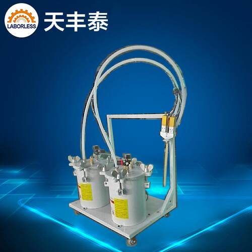 厂家10L双组份大流量灌胶机高粘度双压力桶点胶滴胶机