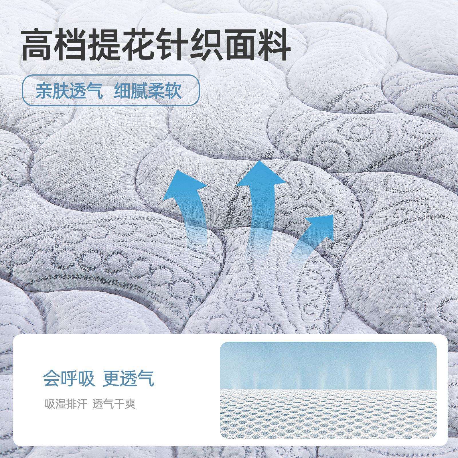 家庭宿护脊大拆豆纤维床 青少年民613用睡感偏硬家用可面垫弹簧床
