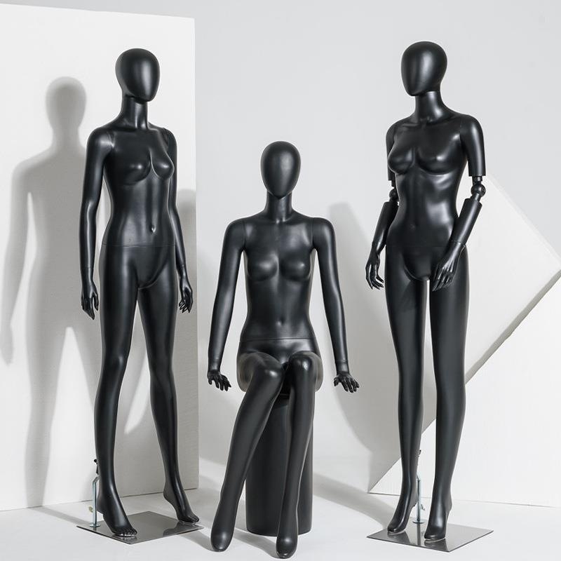 哑黑全身模特道具女服装店女装展示架人体韩版橱窗假人仿真模特架
