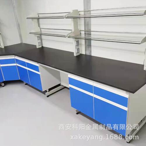 实验台通全钢学中央台腐试验台带水槽边台化钢木操作台KY-012实防