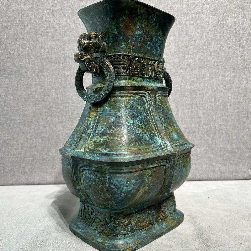 仿古青铜器虞候政壶酒器工艺品古玩办公博古架摆件厂家直销