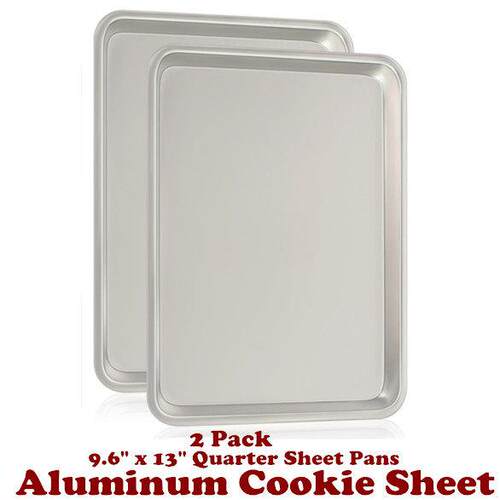 Quarter Sheet Baking Pans Aluminum Cookie Cooking Trays