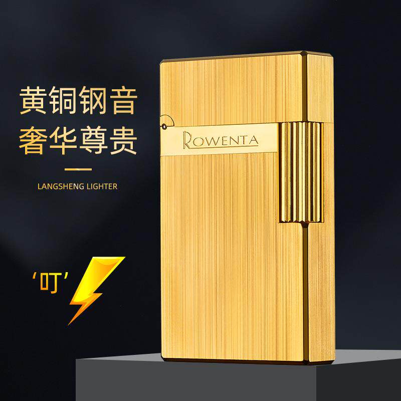 新品煤油打火机原铜侧滑清脆钢音朗声打火机男士高档礼品煤油机