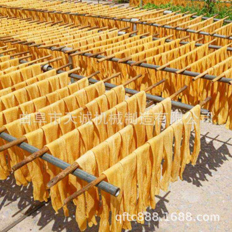 农村作坊创业型牛排豆皮机出机自熟蛋白肉机