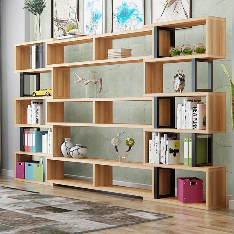 柜创意客厅简约展示办公室置柜书架铁组合新品收纳艺落地架物隔断