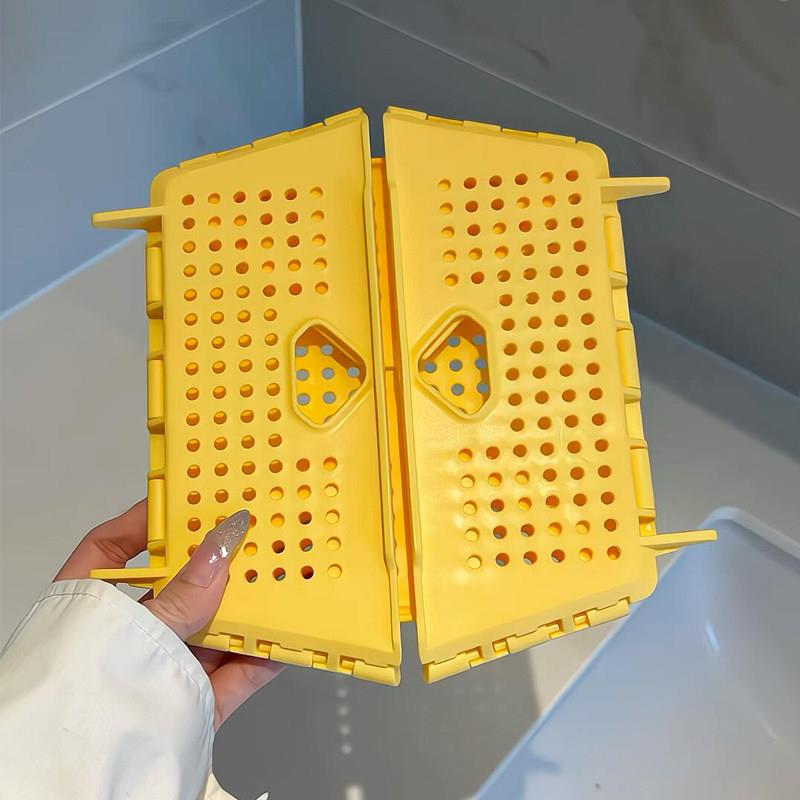 可折叠收纳筐桌面化妆品杂物收纳盒厨房多功能创意便携整理盒学生