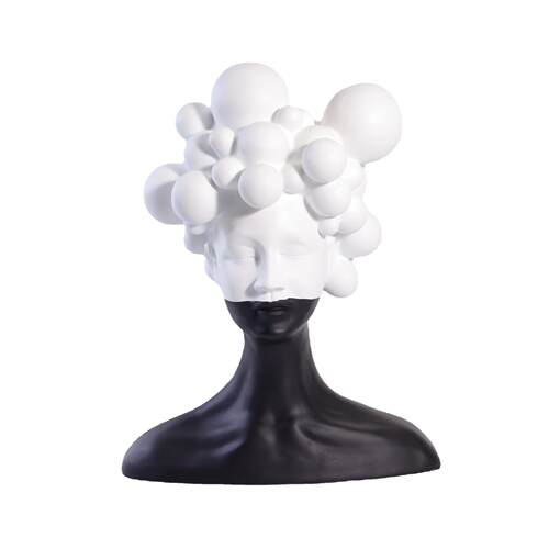 现代简约抽象半身人物摆件 工作室售楼处软装饰品 树脂艺术雕塑