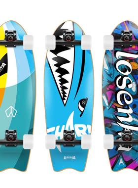 陆地冲浪板刷街巡航板CX4滑雪初学者冲浪练习陆地冲浪板10*32inch