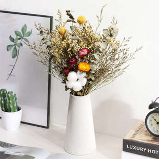 现代简约陶瓷花瓶插花干花花器办公室客厅玄关电视柜家居装饰摆件