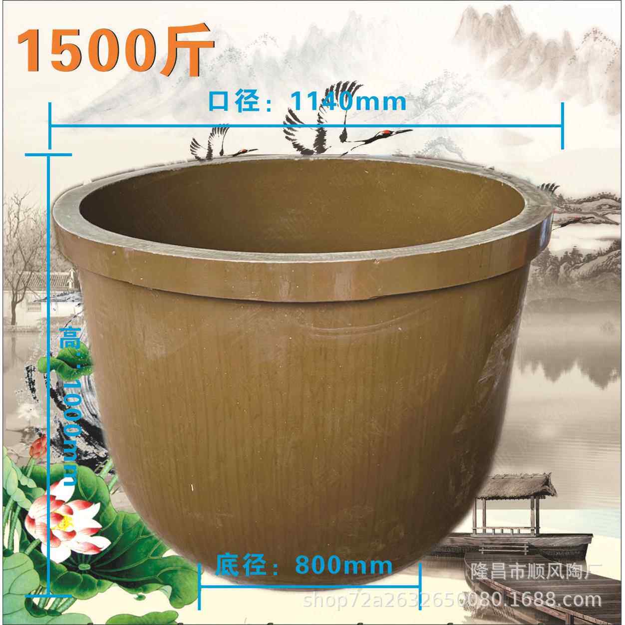 发酵5缸矮胖宽底加厚型1缸000斤100斤1900斤四川酒酒20240105罐腌