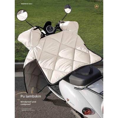 电动车挡风被冬季加绒加厚2025新款冬天电瓶车防雨冬天加大防风罩