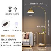 正品 钓落鱼灯地灯茶客轻奢北欧创意沙发厅灯网红卧室置物架几立式