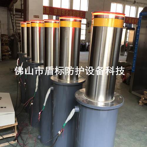 步行街车库入口防撞路桩遥控大门桩不锈钢拦路阻断车阻学校升降桩