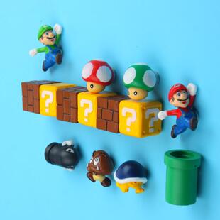 10pcs 3D Super Mario Bros Fridge Magnets Refrigerator Magnet