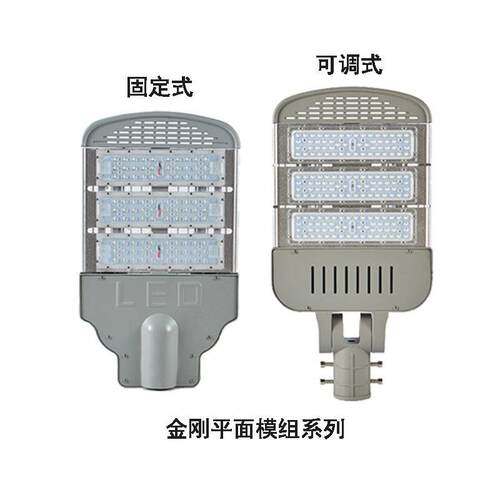 LED模组路灯头户外防水M1型固定式M2可调角100W150W200W300白暖光