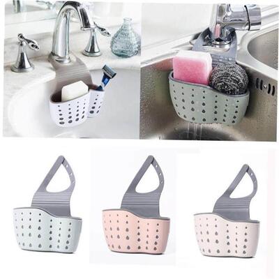 Sink Shelf Soap Sponge Drain Rack Bathroom Holder Kitchen St
