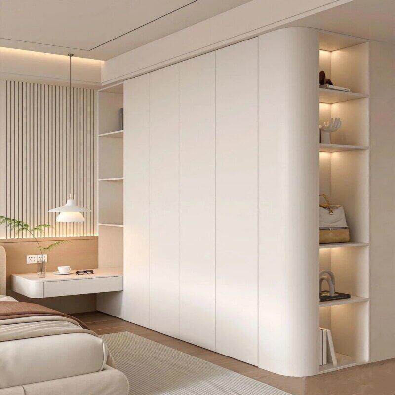 工厂直发香港全屋定制卧室弧形转角衣柜衣帽间榻榻米儿童房餐送货