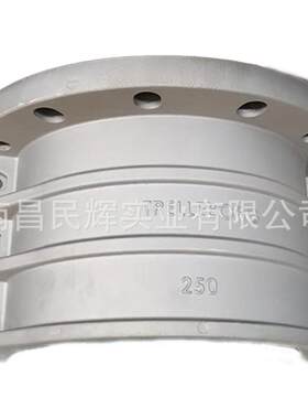 泥浆管法兰卡箍两片式对夹套筒法兰内波纹抱箍铝合金抱箍法兰