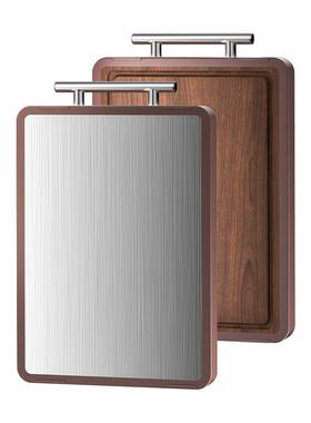 菜板抗菌防霉家锈用不钢刀面粘双板案板厨ZB403120房切菜板水果砧