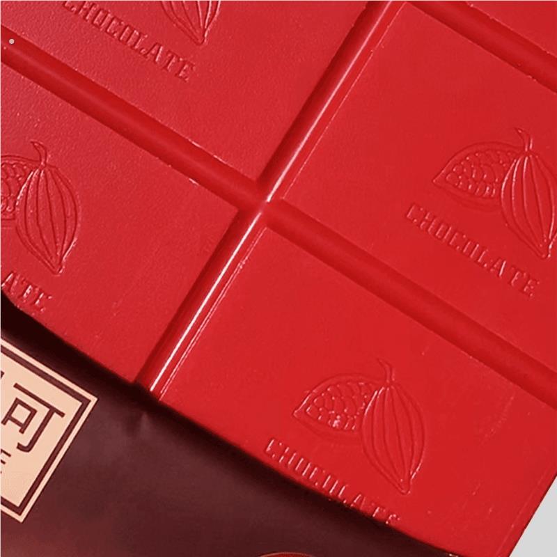 皇晨貝可大紅色蔓越莓味巧克力磚圣誕DIY烘焙原料大塊1KG代可可脂