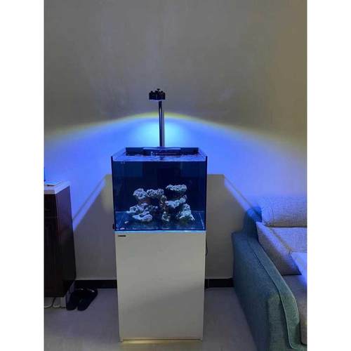 海水微缸海水缸60底滤海缸RM90珊瑚缸客厅水族箱家用水母观赏海鱼