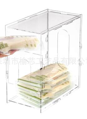 跨境新品热销 乳制品冰箱储存分配器 母乳存储器亚克力牛奶储存器