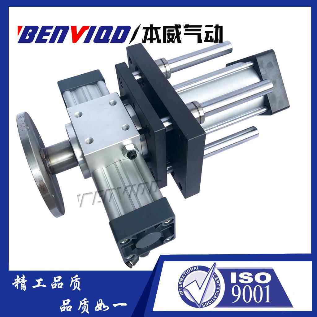 气动旋转上升气缸BWRS63-90/100S旋转90/180/360度工作台流水线