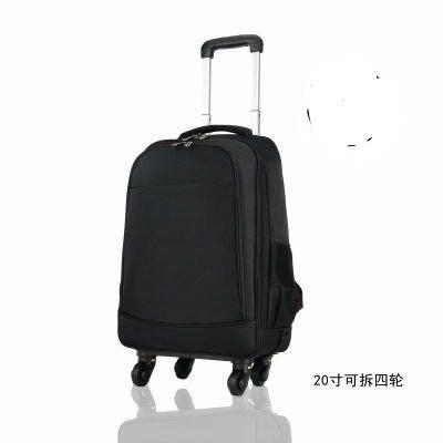 高档新品双肩李拉杆背向轮可包拆旅行箱防水行袋超万轻电脑包商务