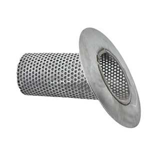 不锈钢斜口过滤筒网用于水泵口管道除污工业污水石灰浆料滤网