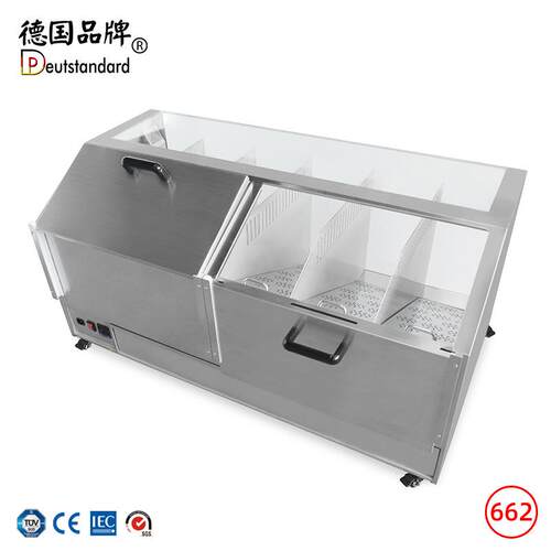 商用保温柜保温展示柜薯片保温柜爆米花展示柜台式六格食品展示柜