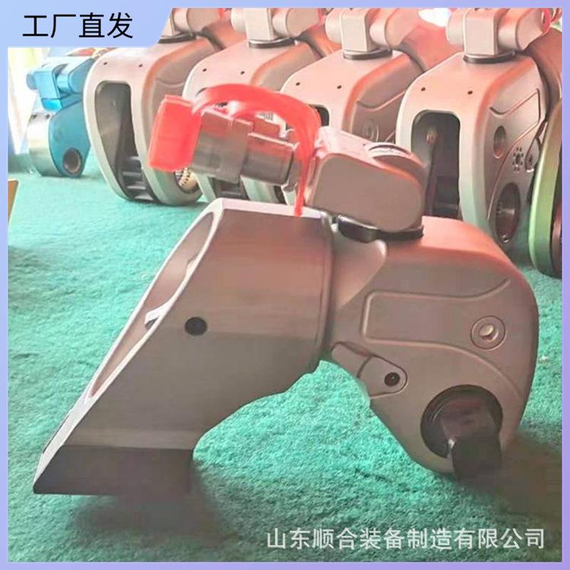 铝钛合金薄型扭矩扳手煤矿中空液压扳手操作简单中空式扭矩扳手