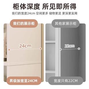 书架落地物架简易客体厅一SG0020K1靠墙实木色储物柜子家用多层生