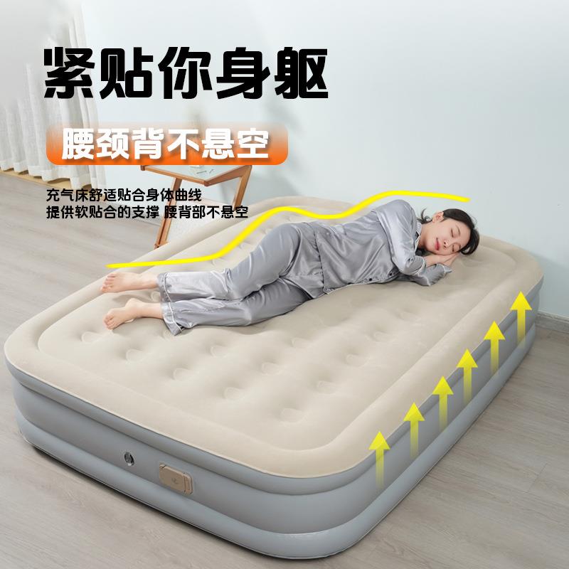 成人单人双人家用全自动充气床加高加厚户外露营帐篷用气垫床床垫