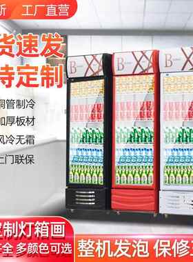 啤酒饮料便展示柜柜单冰双门保618鲜柜超市利酒店果蔬冷藏柜水饮