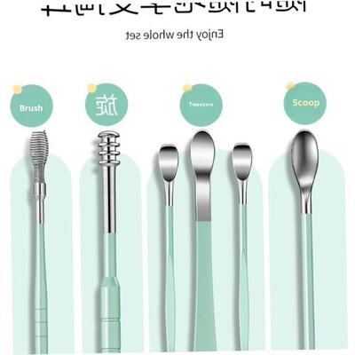 6PCS Ear Cleaner Wax Removal Tool Earpick Sticks Earwax Remo