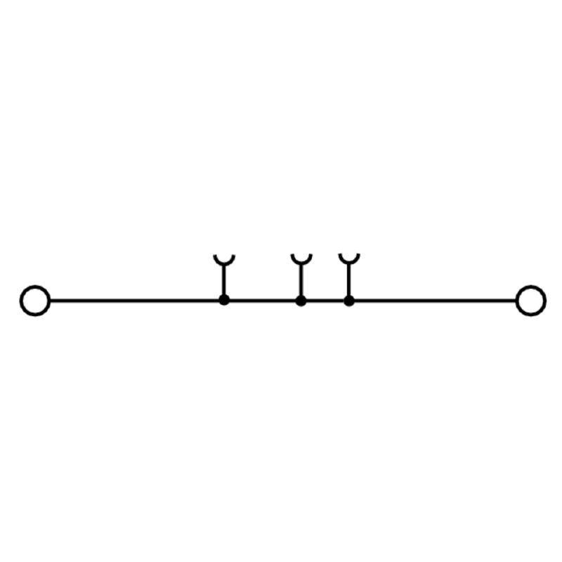 直通型接线端子, SNAP IN, 黑色, 2.5 mm², S2C 2.5 BK