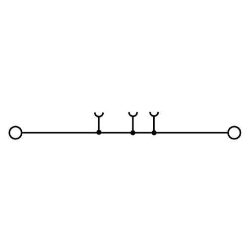 直通型接线端子, SNAP IN, 黑色, 2.5 mm², S2C 2.5 BK