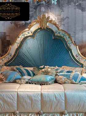 法式公主双床豪华别墅主卧BK02实木人床床贝壳端雕花婚欧式高奢华