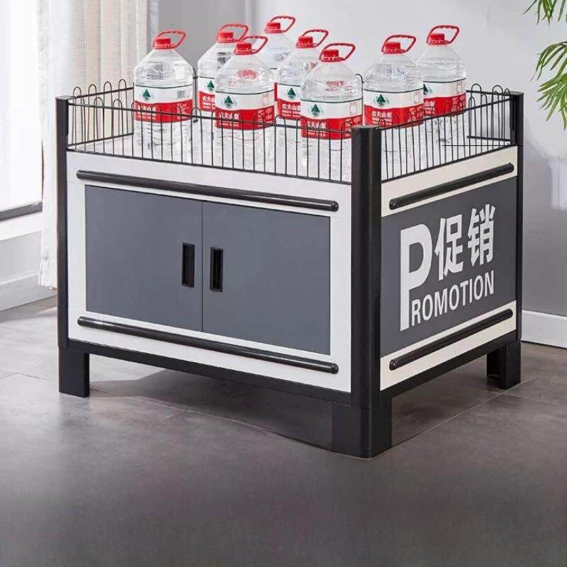 超市货架促销台甩货地堆洗化用品中岛柜饮料堆头加厚花车展示架子