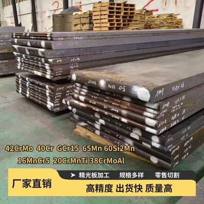 42CrMo 40Cr GCr15 65Mn 60Si2Mn 16MnCr5 20CrMnTi 38CrMoAl钢板